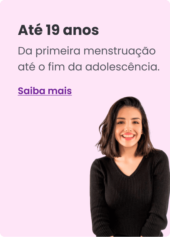 Coletor Menstrual para primeira menstruação até 19 anos