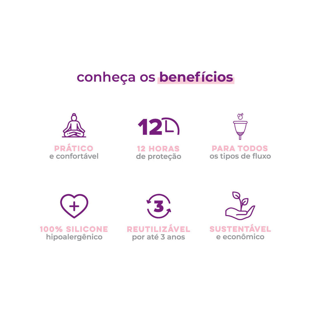 Kit Coletor Menstrual Inciclo + Cápsula Esterilizadora (Mês da Mulher)