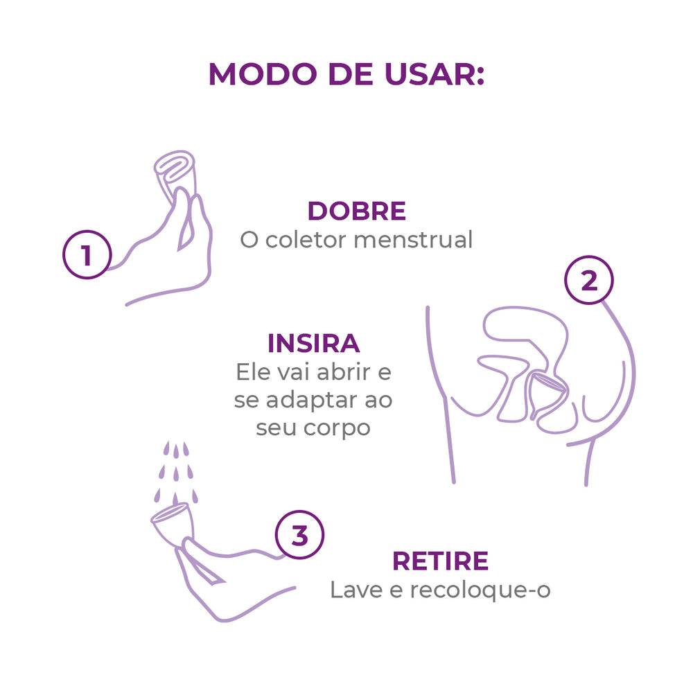 Coletor Menstrual + Disco Menstrual+ Cápsula Esterilizadora Lavanda + Sabonete Íntimo em Barra Inciclo - Loja Inciclo
