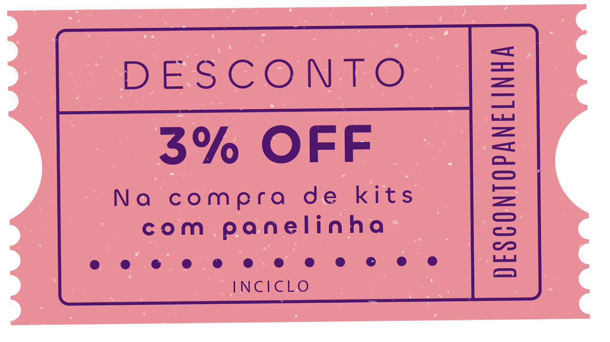 Inciclo Cupom 3% OFF de desconto na compra de kits com panelinha inciclo