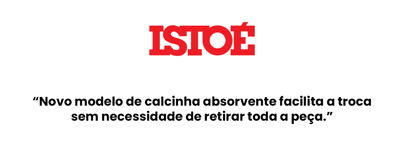 Inciclo Istoé Novo Modelo de Calcinha absorvente facilita a troca sem necessidade de retirar a peça.