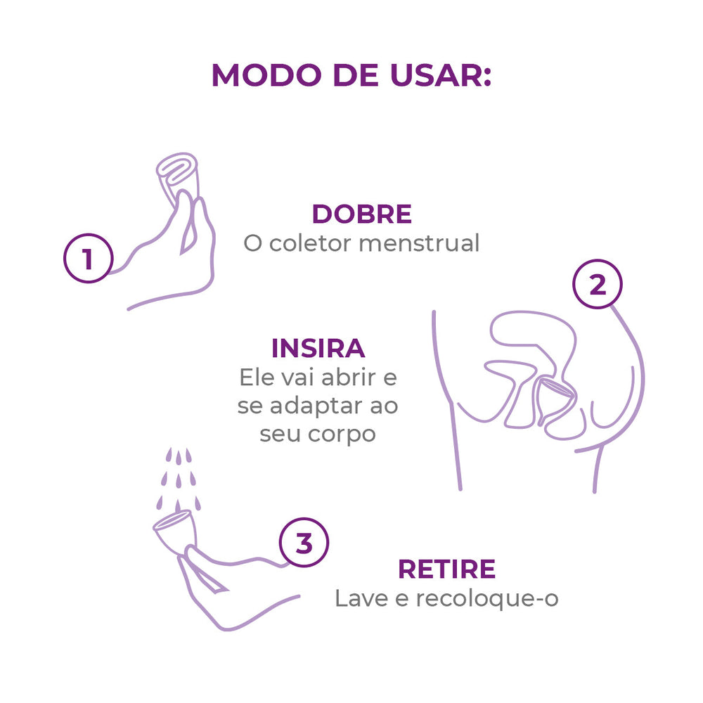 Coletor Menstrual Inciclo + Cápsula Esterilizadora Lavanda - Loja Inciclo
