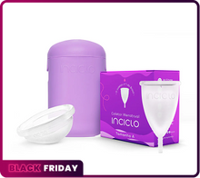 Kit Coletor + Disco Menstrual + Cápsula esterilizadora