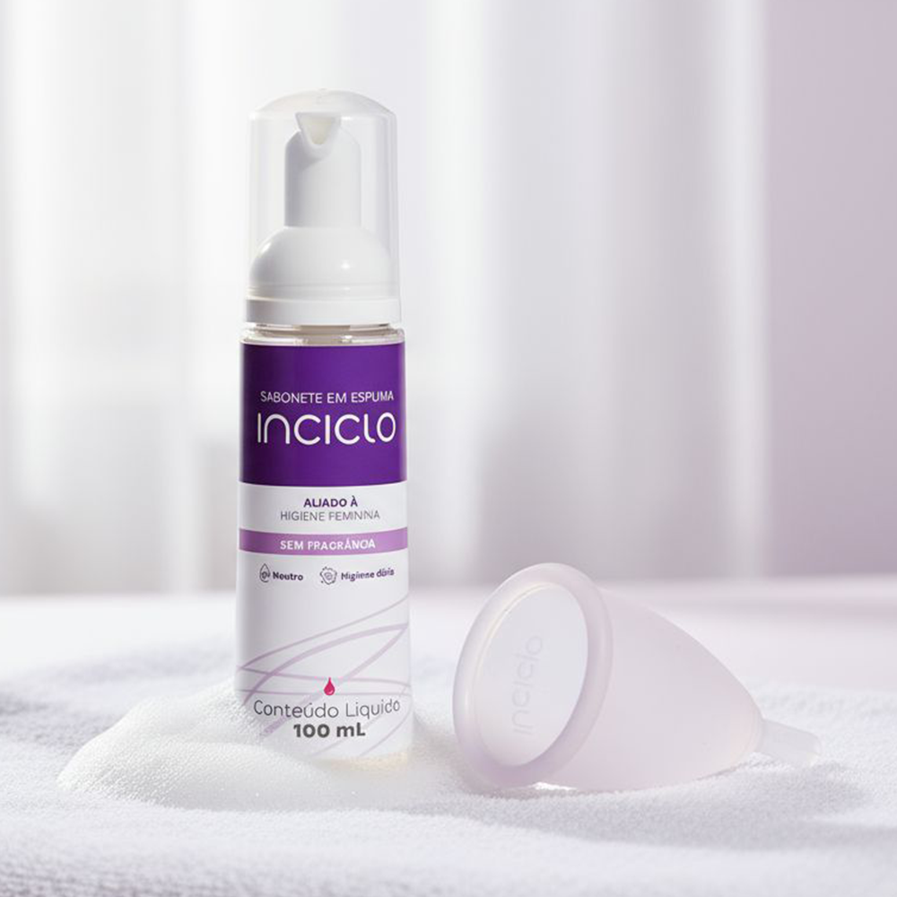 Kit Coletor Menstrual + Espuma de Limpeza Inciclo
