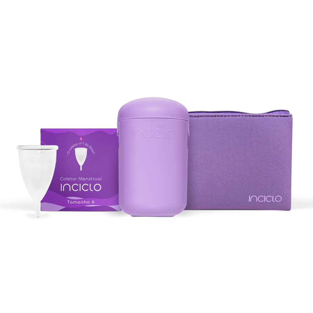 Kit Coletor Menstrual + Cápsula + Necessaire - Loja Inciclo