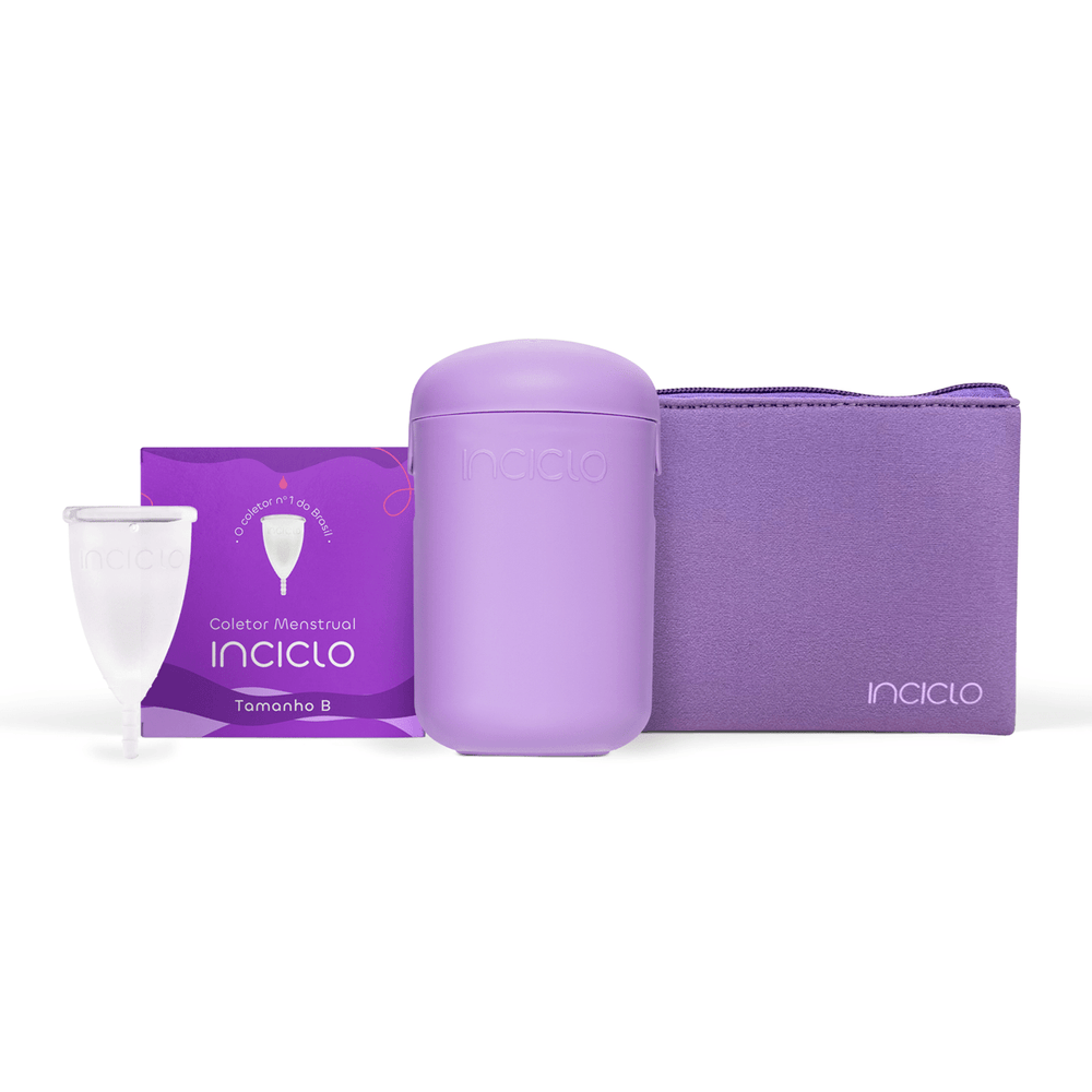 Kit Coletor Menstrual + Cápsula + Necessaire - Loja Inciclo