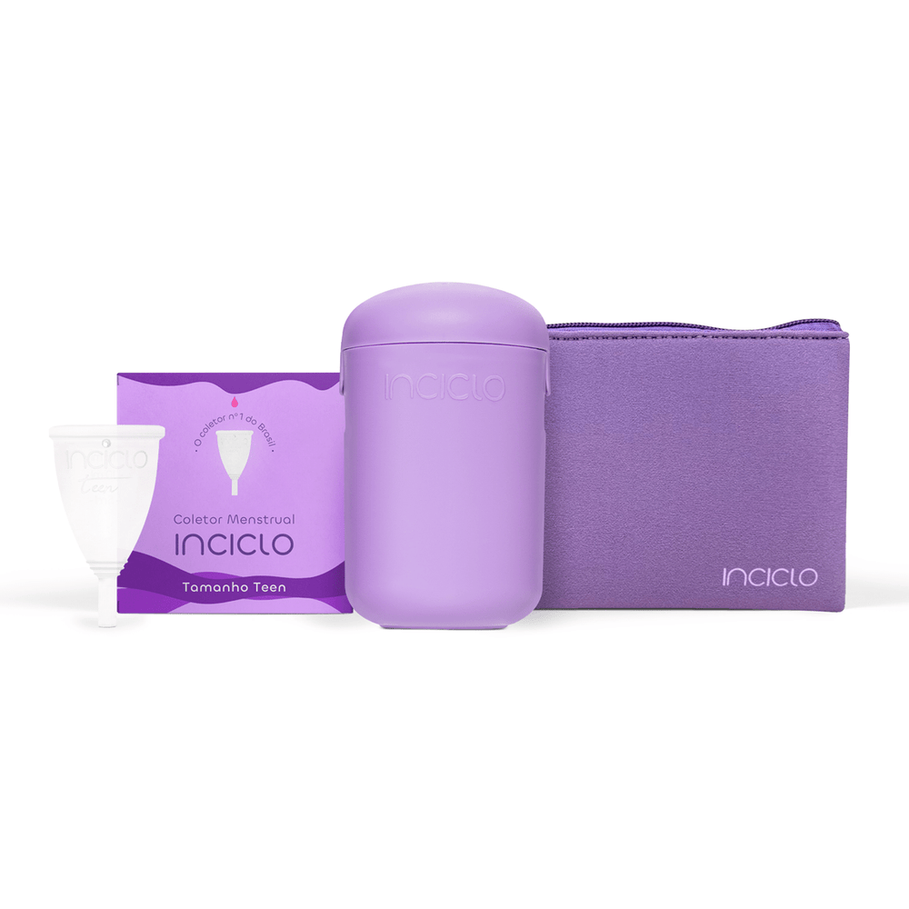 Kit Coletor Menstrual + Cápsula + Necessaire - Loja Inciclo