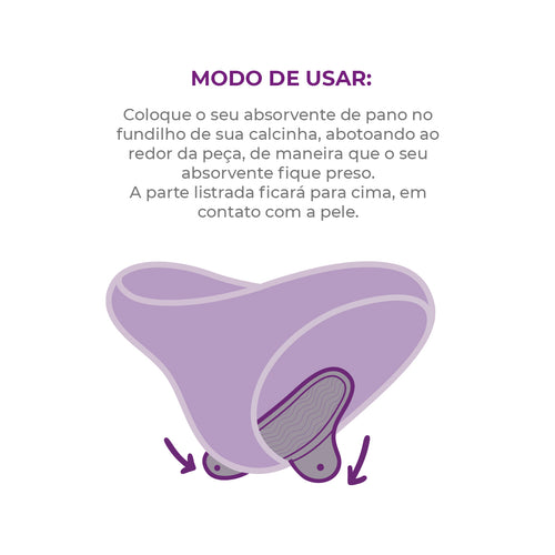 Absorvente Reutilizável Inciclo - Cereja - Loja Inciclo