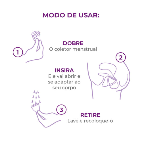 Kit Coletor Menstrual + Cápsula + Necessaire - Loja Inciclo
