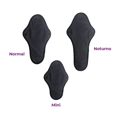 Absorvente Reutilizável - Preto - Loja Inciclo
