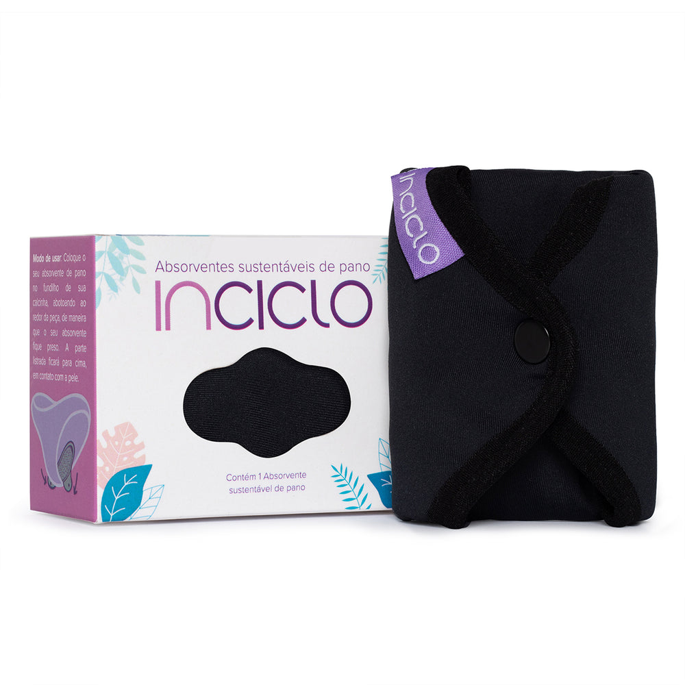 Absorvente Reutilizável - Preto - Loja Inciclo