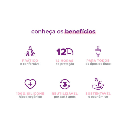 Kit Coletor Menstrual + Cápsula + Necessaire - Loja Inciclo