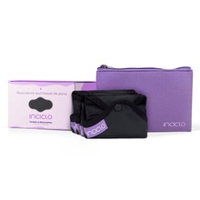 Kit 4 Absorventes Reutilizáveis+ Necessaire - Loja Inciclo